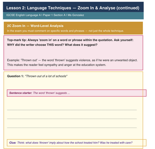 Young and Dyslexic GCSE Revision Workbook | 34 Pages + Answers | SEN  Friendly