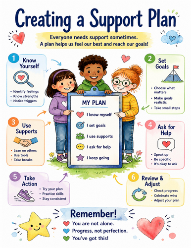 Creating a Support Plan I Educational Poster I Classroom Decor