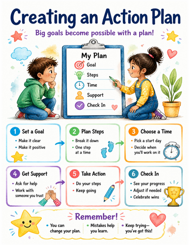 Creating an Action Plan I Educational Poster I Classroom Decor