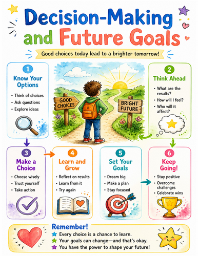 Decision-Making and Future Goals I Educational Poster I Classroom Decor