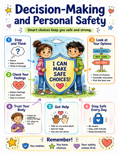 Decision-Making and Personal Safety I Educational Poster I Classroom Decor