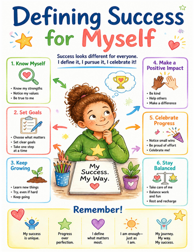 Defining Success for Myself I Educational Poster I Classroom Decor