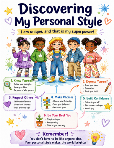 Discovering My Personal Style I Educational Poster I Classroom Decor