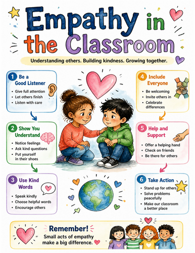 Empathy in the Classroom I Educational Poster I Classroom Decor