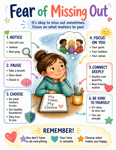 Fear of Missing Out I Educational Poster I Classroom Decor