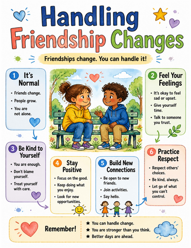 Handling Friendship Changes I Educational Poster I Classroom Decor