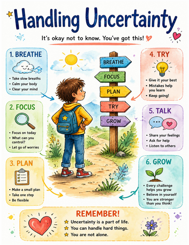 Handling Uncertainty I Educational Poster I Classroom Decor