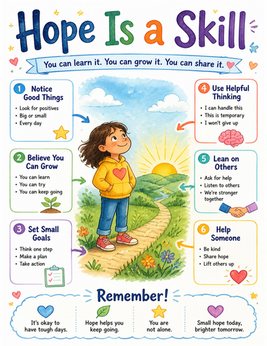 Hope Is a Skill I Educational Poster I Classroom Decor