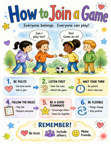How to Join a Game I Educational Poster I Classroom Decor