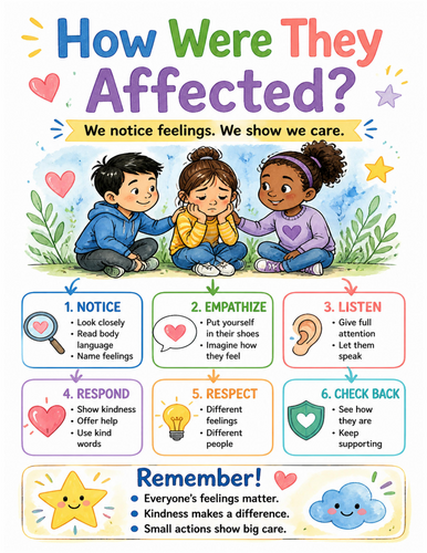 How Were They Affected I Educational Poster I Classroom Decor