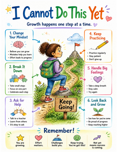 I Cannot Do This Yet I Educational Poster I Classroom Decor