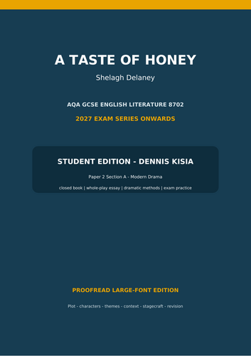 complete 50-page An Inspector Calls study guide for the 2027 exam series onwards