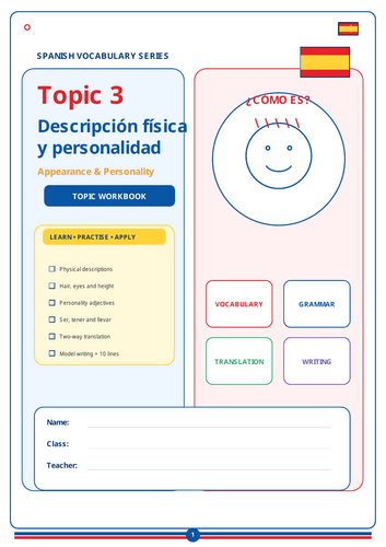 SPANISH PHYSICAL DESRIPTION