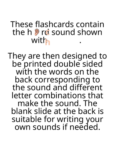 Phonics sound cards and ways to remember poster