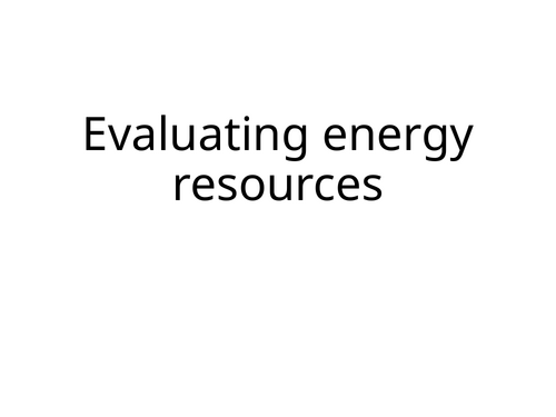 AQA Combined Science P1 Energy full set of lessons