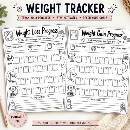 Weight Goal Worksheet | Weight Progression & health and wellness worksheets