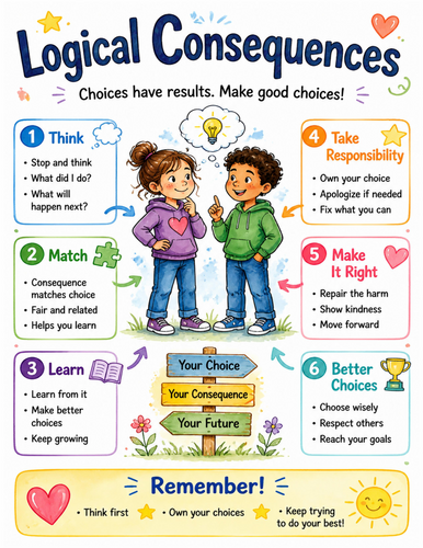 Logical Consequences I Educational Poster I Classroom Decor