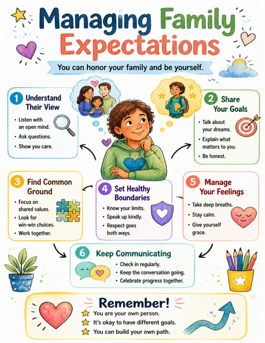 Managing Family Expectations I Educational Poster I Classroom Decor
