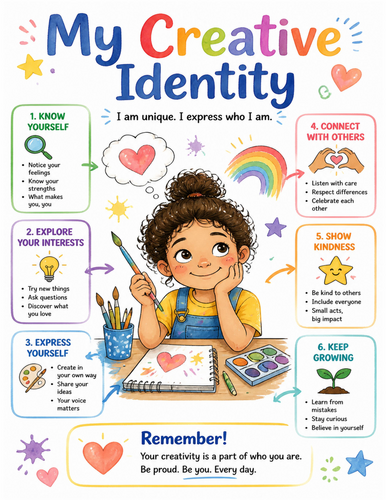 My Creative Identity I Educational Poster I Classroom Decor