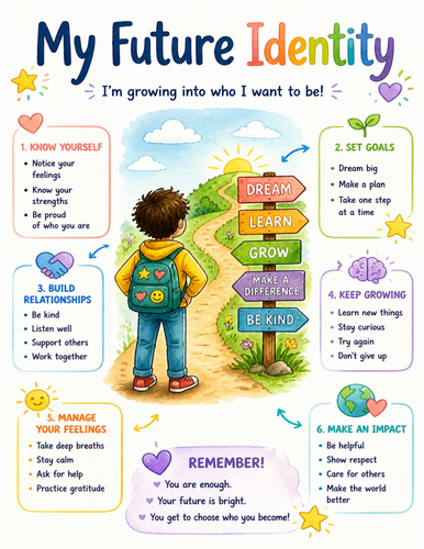 My Future Identity I Educational Poster I Classroom Decor