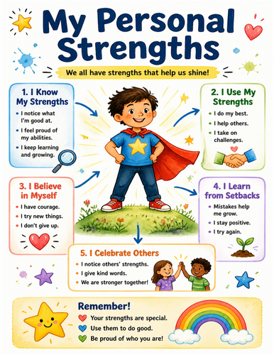 My Personal Strengths I Educational Poster I Classroom Decor
