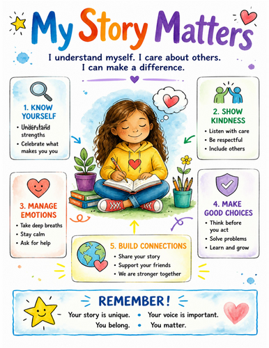 My Story Matters I Educational Poster I Classroom Decor