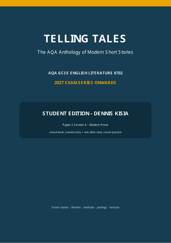complete 50-page Telling Tales study guide for the 2027 exam series onwards.