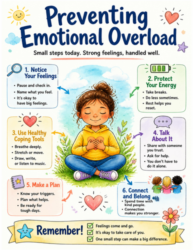 Preventing Emotional Overload I Educational Poster I Classroom Decor