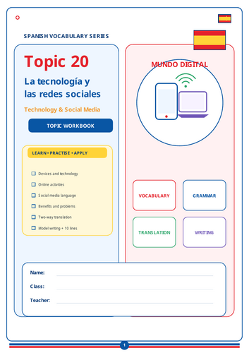 TECNOLOGIA VOCABULARY WORKSHEET