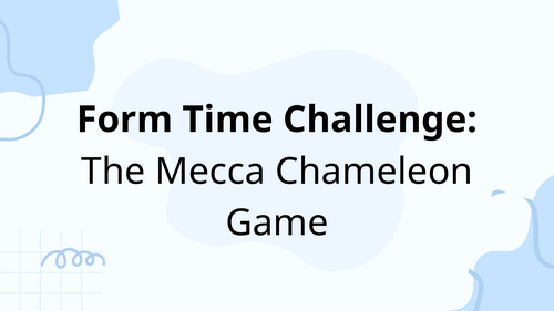 Trendy Mecca Chameleon Classroom Activity