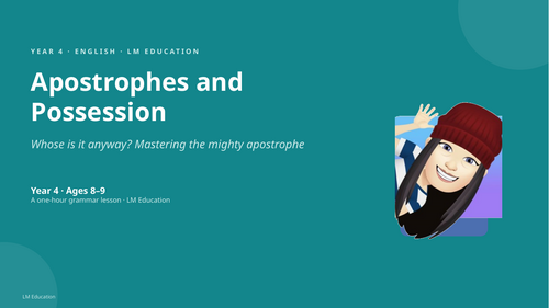 Apostrophes and Possession | Year 4 English PowerPoint Lesson