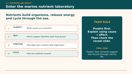 Marine Science 0697 Chapter 4 Mind Booster Activities and Interactive Revision Bundle