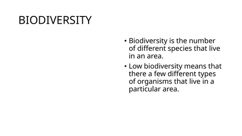 IGCSE BIOLOGY HUMAN INFLUENCES ON ECOSYSTEMS