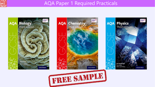 Required Practicals Revision [free sample] (AQA Paper 1 Bio/Chem/Phys)