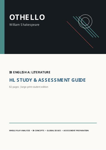 IB  HL guide to Shakespeare's Othello