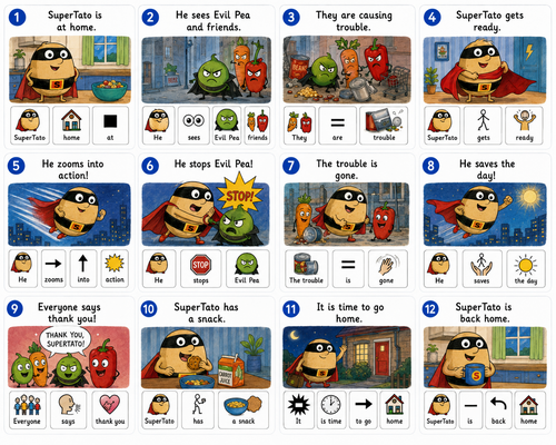 Supertato SEN & ASD Literacy Activities | Dual-Coded Visual Resource