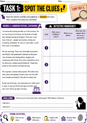 Inference Detective Session 2 – AQA English Language Paper 2 Question 2 | Inference & Comparison