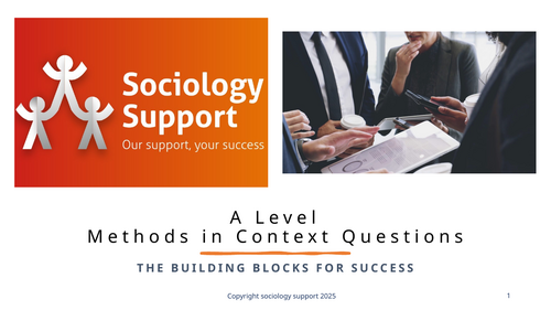 Methods In Context A level Sociology