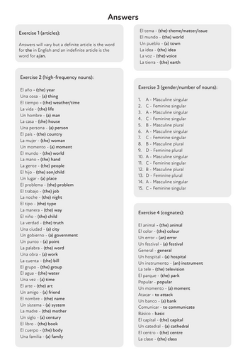 Obligation structures from Spanish Grammar Workbook by Oliver Walsh