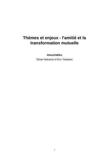 Intouchables – Friendship and Mutual Transformation