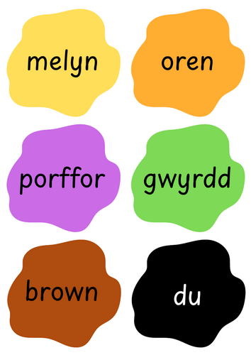 Welsh Colour Labels