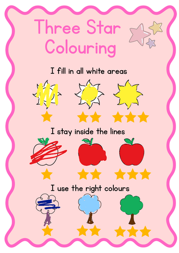 Three Star Colouring | Foundation Stage