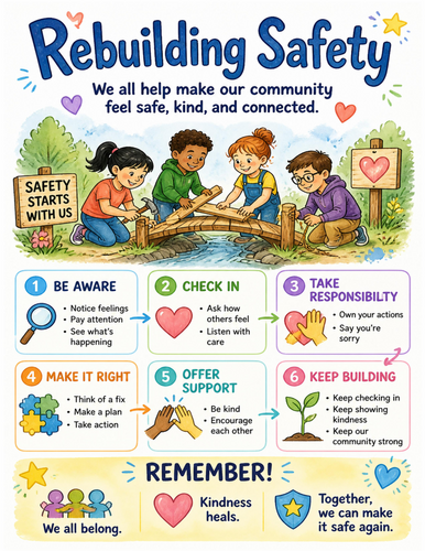 Rebuilding Safety I Educational Poster I Classroom Decor