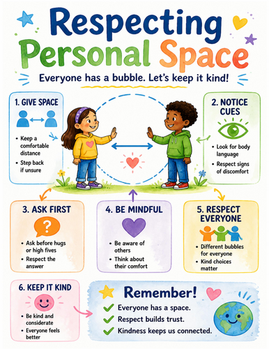 Respecting Personal Space I Educational Poster I Classroom Decor