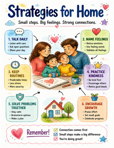 Strategies for Home I Educational Poster I Classroom Decor