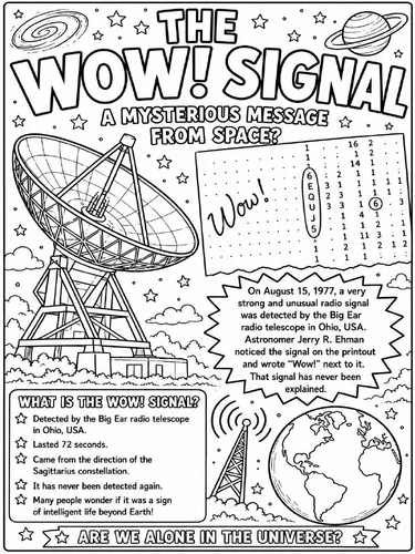 The Wow! signal poster