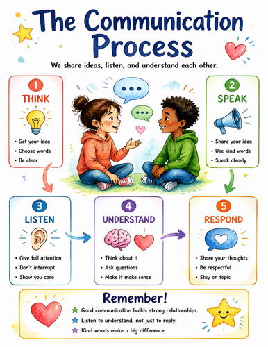The Communication Process I Educational Poster I Classroom Decor
