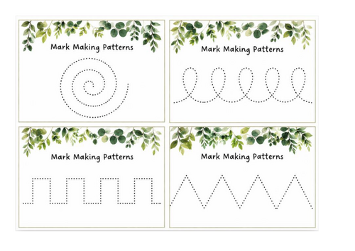 Mark Making Patterns - pre writing