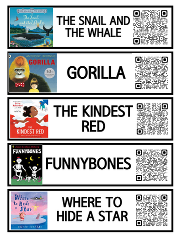 Year 1 QR Code Audio Books