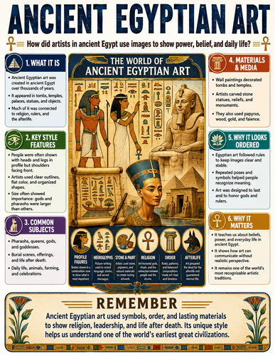 Ancient Egyptian Art I Infographic